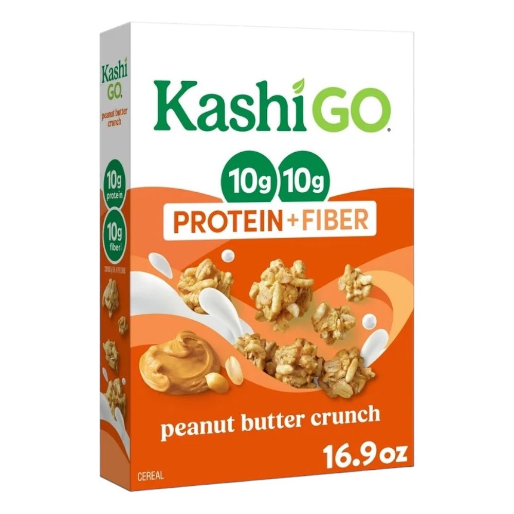 Cereal Kashi GO Peanut Butter Crunch 10g Proteína 10g Fibra - 479g - NexoVerse