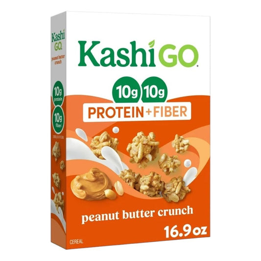 Cereal Kashi GO Peanut Butter Crunch 10g Proteína 10g Fibra - 479g - NexoVerse